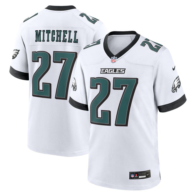 Philadelphia Eagles Quinyon Mitchell Nike White Game Jersey