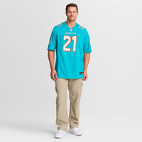 Miami Dolphins Kevin Coleman Aqua jersey – view 2