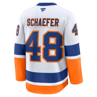 New York Islanders Matthew Schaefer Fanatics White Away Premium Jersey