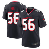 Houston Texans Jamal Hill Nike Navy Team Game Jersey