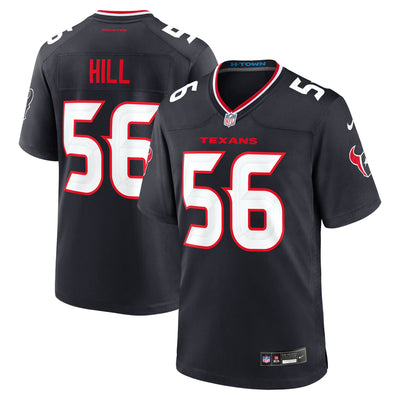 Houston Texans Jamal Hill Nike Navy Team Game Jersey