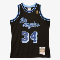 Los Angeles Lakers Mitchell & Ness Shaquille O'Neal 1996 Reload Swingman Authentic Jersey - Black