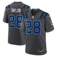 Indianapolis Colts Jonathan Taylor Nike Anthracite 2026 Rivalries Collection Game Jersey