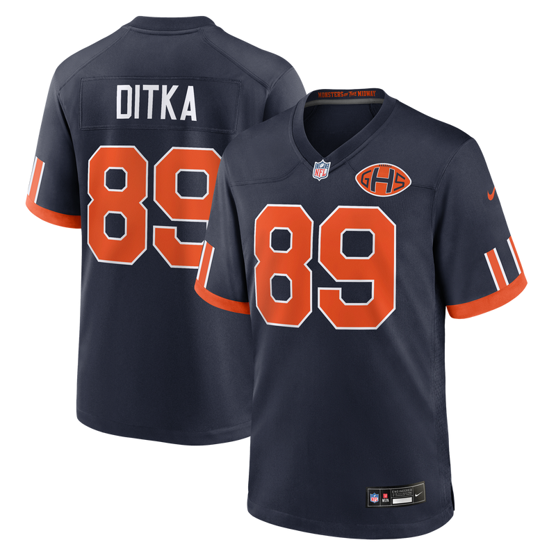 Chicago Bears Mike Ditka Nike Navy 2026 Rivalries Collection Game Jersey
