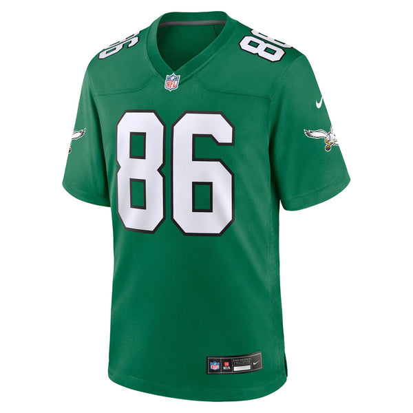 Philadelphia Eagles Zach Ertz Nike Kelly Green Alternate Game Jersey