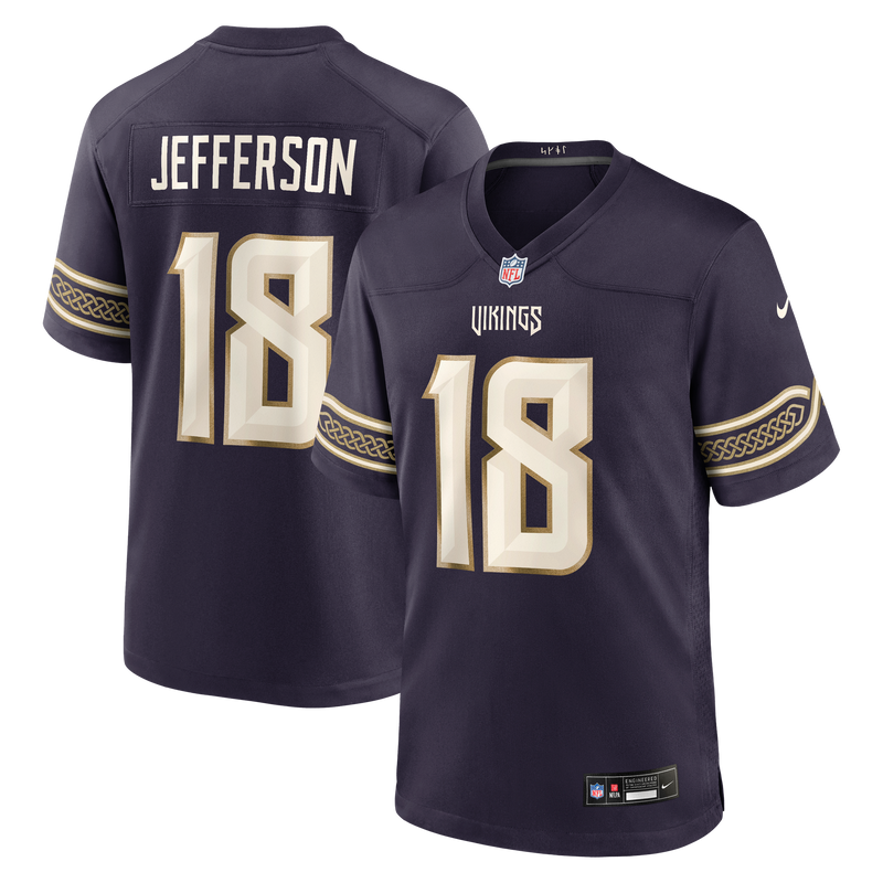 Minnesota Vikings Justin Jefferson Nike Purple 2026 Rivalries Collection Game Jersey