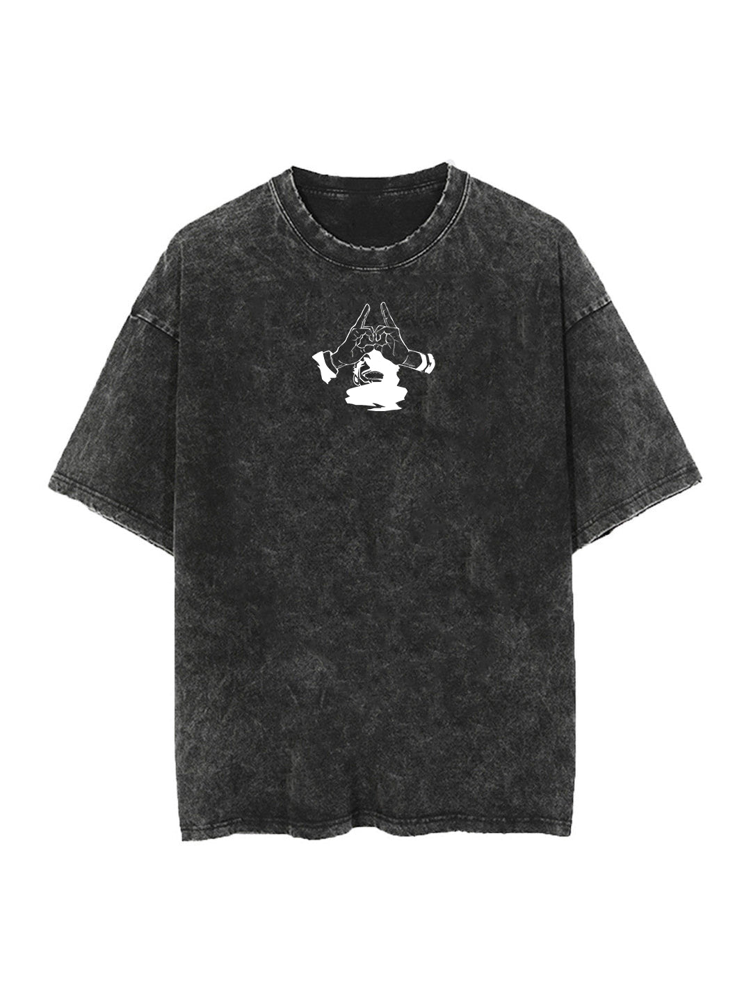 Washed black t-shirt with Yuji Itadori Jujutsu Kaisen Vessel of Chaos graphic – photo 2