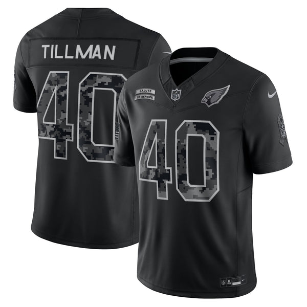 Arizona Cardinals Pat Tillman Nike Black 2026 Salute to Service Retired Player Printed Limited Jersey