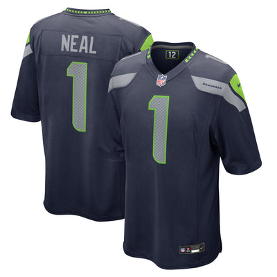 Seattle Seahawks Julian Neal Nike College Navy Team Game Jersey