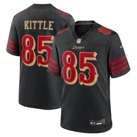 San Francisco 49ers George Kittle Nike Black Rivalries Collection Game Jersey