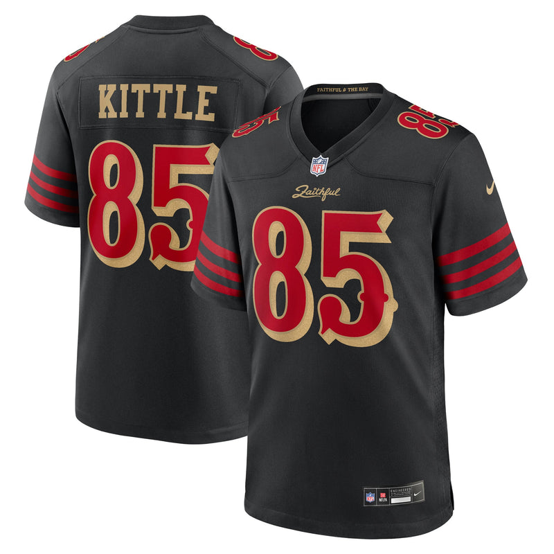 San Francisco 49ers George Kittle Nike Black Rivalries Collection Game Jersey