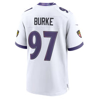 Baltimore Ravens Ethan Burke White jersey – view 3