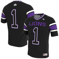 North Alabama Lions GameDay Greats Lightweight Collegiate Football Blackout Fashion Jersey - Black
