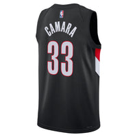 Portland Trail Blazers Toumani Camara - Black jersey – view 4