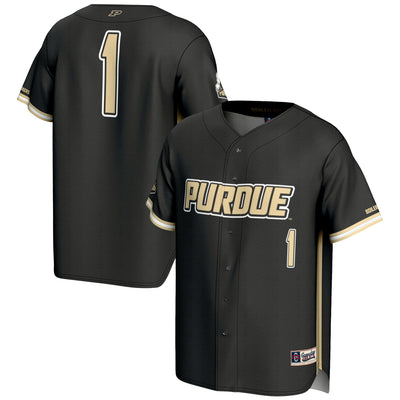#1 Purdue Boilermakers GameDay Greats Lightweight Baseball Jersey - Gold