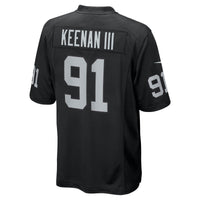 Las Vegas Raiders Tim Keenan III Black jersey – view 5
