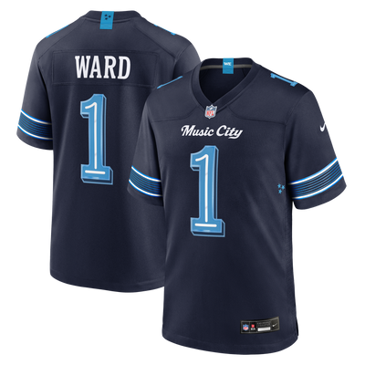 Tennessee Titans Cameron Ward Nike Navy 2026 Rivalries Collection Game Jersey