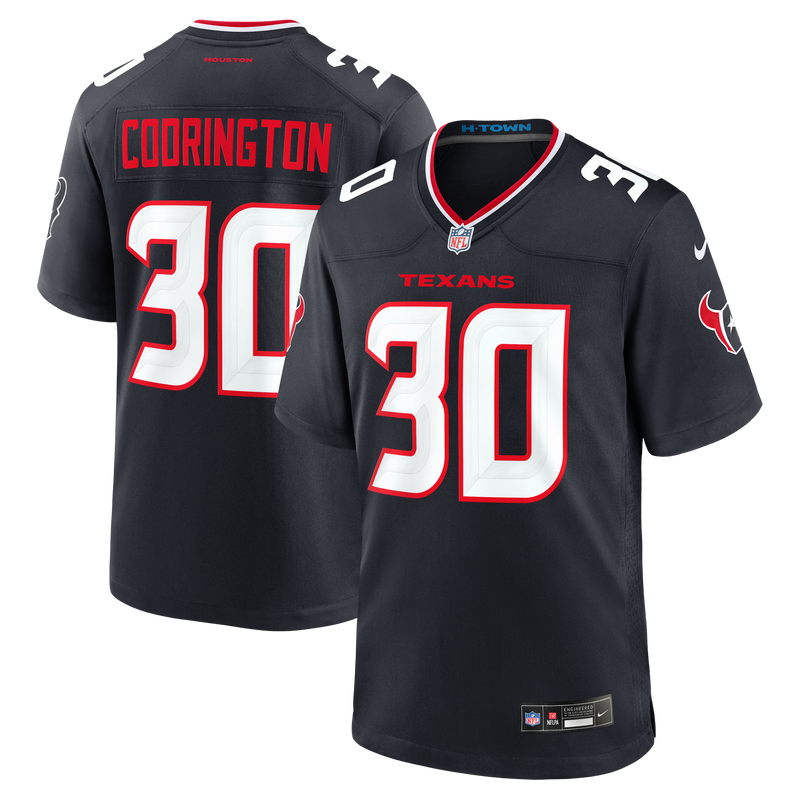 Houston Texans Brandon Codrington Nike Navy Team Game Jersey