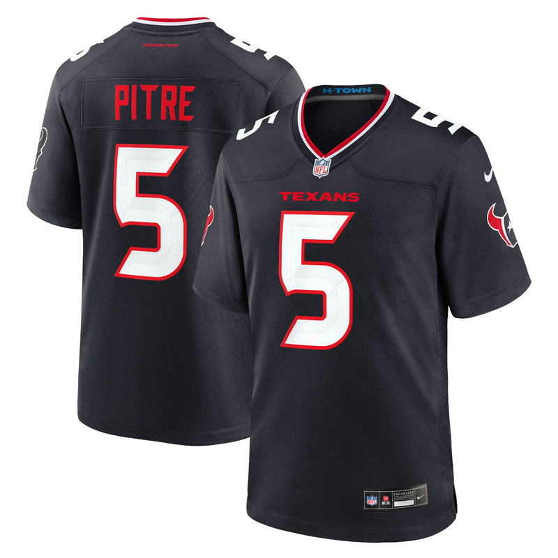 Houston Texans Jalen Pitre Nike Navy Game Jersey