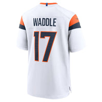 Denver Broncos Jaylen Waddle White jersey – view 3