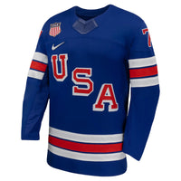 USA Hockey Brady Tkachuk Nike Royal 2026 Home Replica Jersey