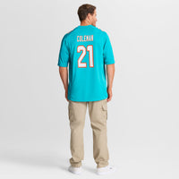 Miami Dolphins Kevin Coleman Aqua jersey – view 3