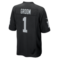 Las Vegas Raiders Number 1 Groom Nike Black Game Jersey