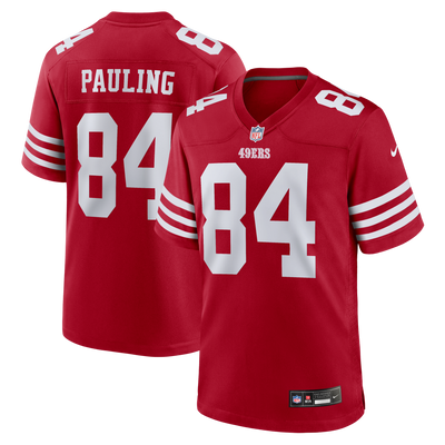 San Francisco 49ers Will Pauling Nike Scarlet Team Game Jersey