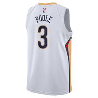 New Orleans Pelicans Nike Association Edition Swingman Jersey - White - Jordan Poole -