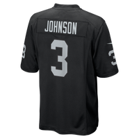 Las Vegas Raiders Taron Johnson Nike Black Team Game Jersey
