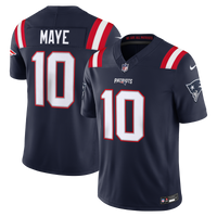 New England Patriots Drake Maye Nike Navy Team Vapor F.U.S.E. Printed Limited Jersey