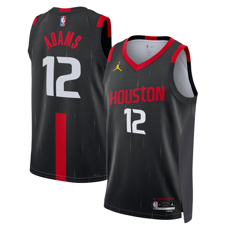 Houston Rockets Jordan Brand Replica Statement Edition Swingman Jersey - Black - Steven Adams -
