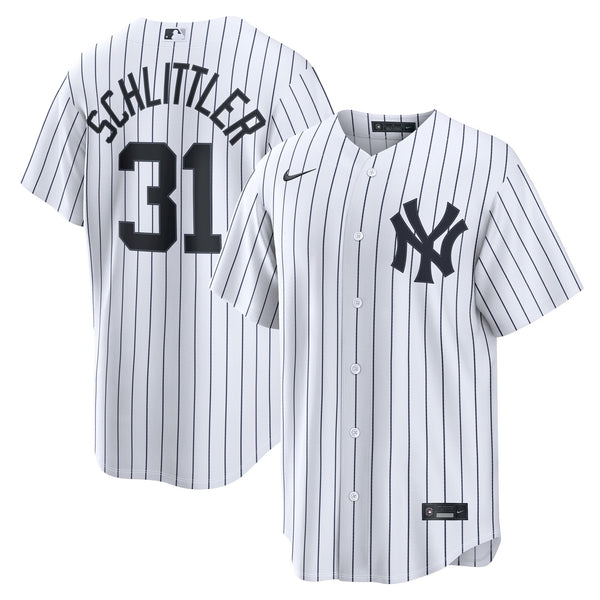 New York Yankees Cam Schlittler Nike White Home Replica Jersey