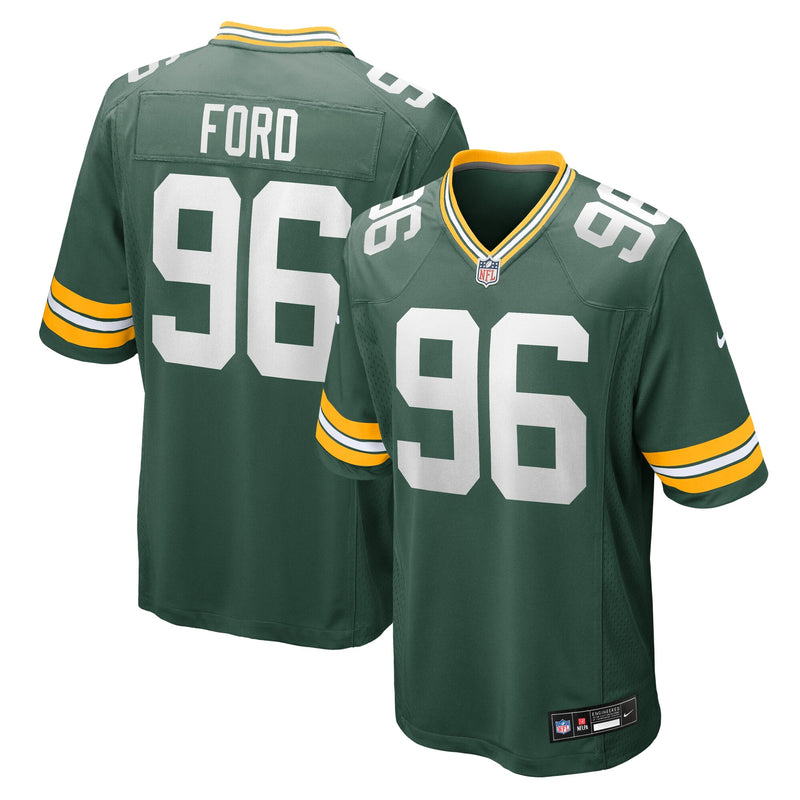 Green Bay Packers Jonathan Ford Green jersey – view 1