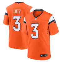 Denver Broncos Wil Lutz Nike Orange Team Game Jersey