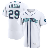 Seattle Mariners Cal Raleigh Nike White Home 50th Season Authentic Jersey