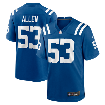 Indianapolis Colts CJ Allen Nike Royal Team Game Jersey
