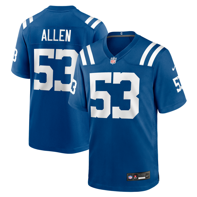 Indianapolis Colts CJ Allen Nike Royal Team Game Jersey