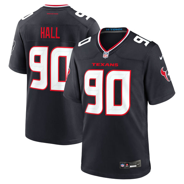 Houston Texans Logan Hall Nike Navy Team Game Jersey