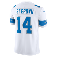 Detroit Lions Amon-Ra St. Brown Nike White Vapor F.U.S.E. Printed Limited Jersey
