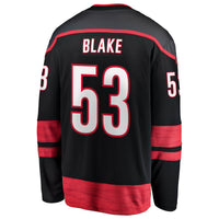 Carolina Hurricanes Jackson Blake Fanatics Black Home Breakaway Jersey