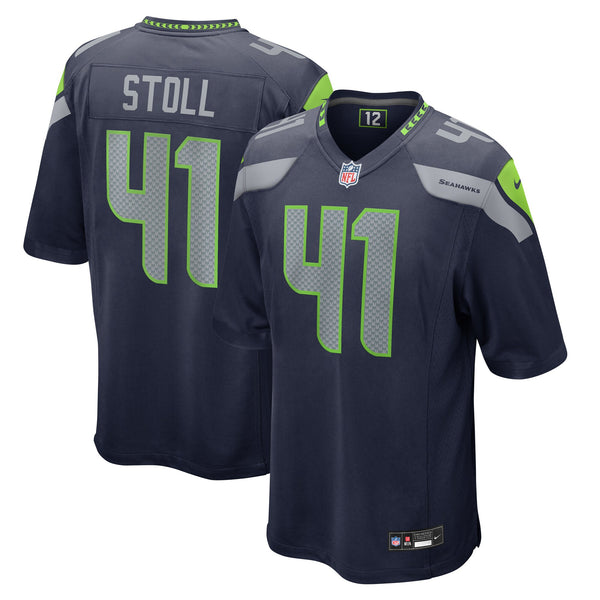 Seattle Seahawks Chris Stoll Nike College Navy Game Jersey