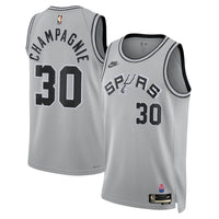 San Antonio Spurs Julian Champagnie - Silver jersey – view 2