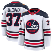 Winnipeg Jets Connor Hellebuyck White jersey – view 2