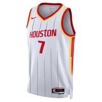 Houston Rockets Nike Replica Association Edition Swingman Jersey - White - Kevin Durant -