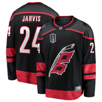 Carolina Hurricanes Seth Jarvis Fanatics Black 2026 Stanley Cup Final Home Breakaway Jersey