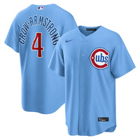 Chicago Cubs Pete Crow-Armstrong Nike Light Blue Alternate Replica Jersey