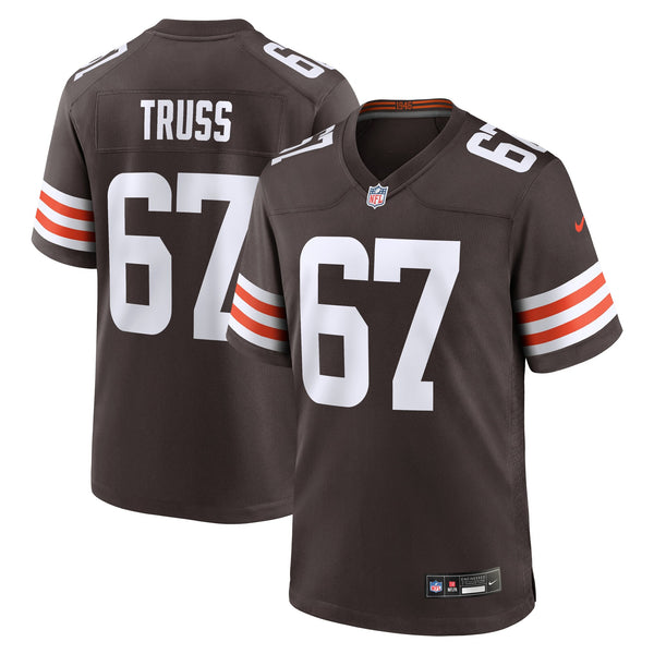 Cleveland Browns Xavier Truss Nike Brown Team Game Jersey