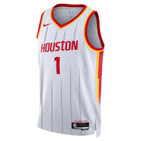 Houston Rockets Nike Replica Association Edition Swingman Jersey - White - Amen Thompson -
