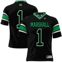 #1 Marshall Thundering Herd GameDay Greats Football Jersey - Black